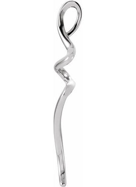 Platinum Freeform Pendant