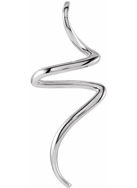Platinum Freeform Pendant