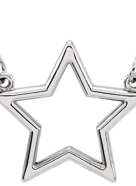 Sterling Silver Star 16