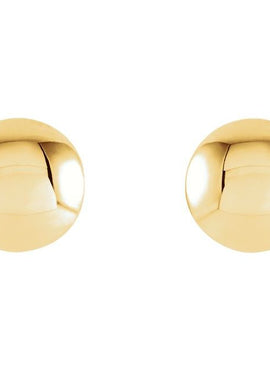 18K Yellow Gold Circle Earrings