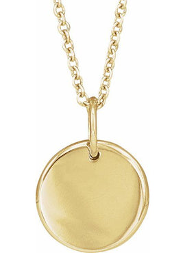 14K Rose Gold Engravable .005 CT Natural Diamond 16-18