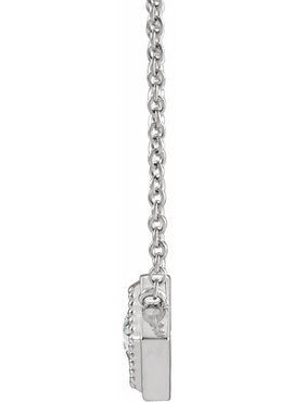 14K Rose Gold Natural Black Onyx Geometric 16
