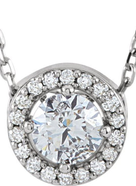 14K White Gold 1/5 CTW Natural Diamond Halo-Style 16