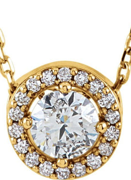 14K White Gold 1/5 CTW Natural Diamond Halo-Style 16