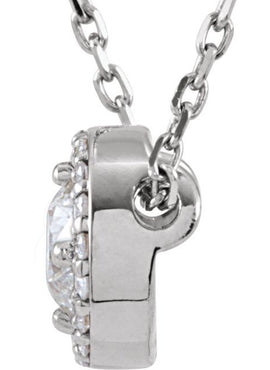 14K White Gold 1/5 CTW Natural Diamond Halo-Style 16