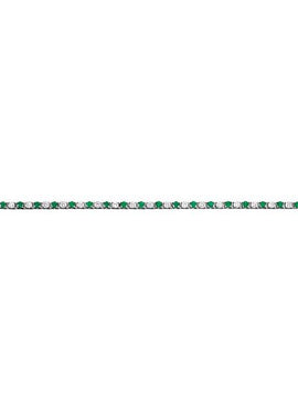 Platinum Natural Emerald & 2 1/3 CTW Natural Diamond Line 7