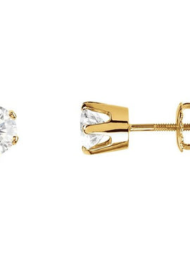 14K White Gold 1/5 CTW Natural Diamond Stud Earrings