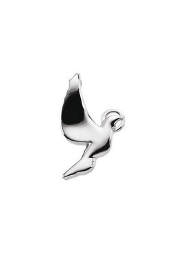 18K Yellow Gold 21x18 mm Holy Spirit Dove Pendant