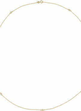 14K White Gold 1/4 CTW Natural Diamond 7-Station 24