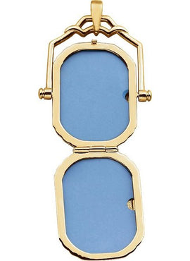 14K Yellow Gold Swivel Locket