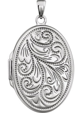 Sterling Silver Oval Locket