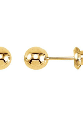 14K White Gold Inverness® 3 mm Ball Piercing Stud Earrings