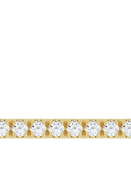 14K White Gold 1/8 CTW Natural Diamond French-Set Bar 16