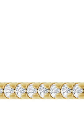 14K White Gold 1/8 CTW Natural Diamond French-Set Bar 16