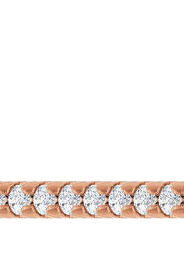 14K White Gold 1/8 CTW Natural Diamond French-Set Bar 16
