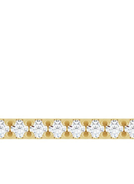 14K White Gold 1/8 CTW Natural Diamond French-Set Bar 16