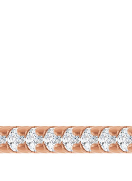14K White Gold 1/8 CTW Natural Diamond French-Set Bar 16
