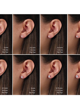 14K Yellow Gold 1/3 CTW Lab-Grown Diamond Stud Earrings