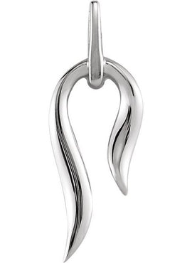 Platinum Freeform Pendant