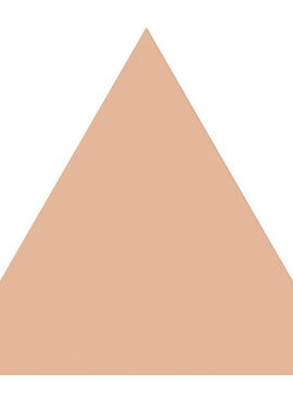 14K Rose Gold 16 Gauge Triangle Stamping without Eyelet