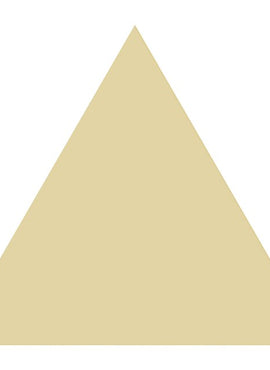 14K Yellow Gold 20 Gauge Triangle Stamping without Eyelet