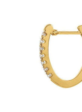 14K White Gold 1/3 CTW Natural Diamond Hoop Earrings