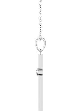 14K Yellow Gold .015 CT Natural Diamond Cross Pendant