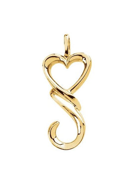 Platinum Heart Pendant
