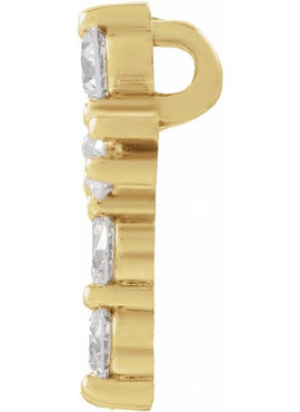 14K Rose Gold 1 3/8 CTW Natural Diamond Cross Pendant