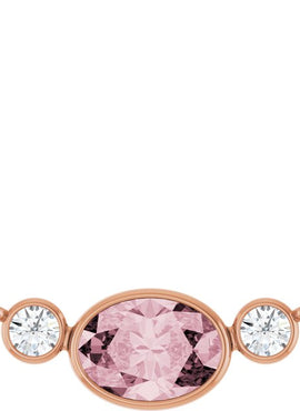 Platinum Natural Pink Morganite & 1/8 CTW Natural Diamond Bezel-Set 16