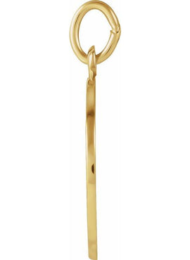 14K Yellow Gold 15 mm Round St. Joseph Medal
