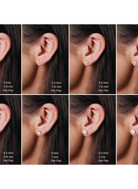 14K White Gold 1/5 CTW Natural White Diamond Earrings