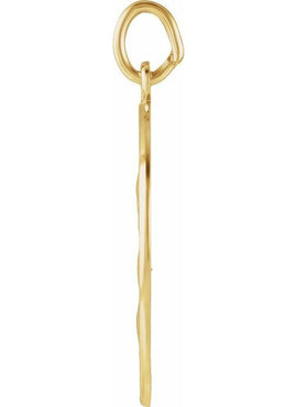 14K Yellow Gold 15 mm Round St. Joseph Medal