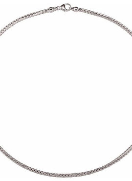 Sterling Silver 2.75 mm Foxtail 18