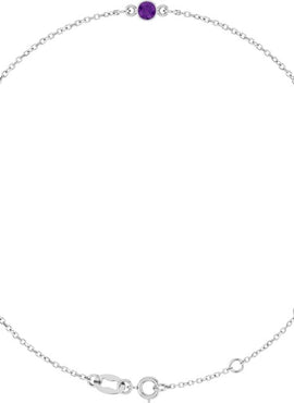 14K Yellow Gold Natural Blue Sapphire Bezel-Set Solitaire 6 1/2-7 1/2
