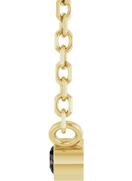 14K Yellow Gold .06 CT Natural Diamond Solitaire 16-18