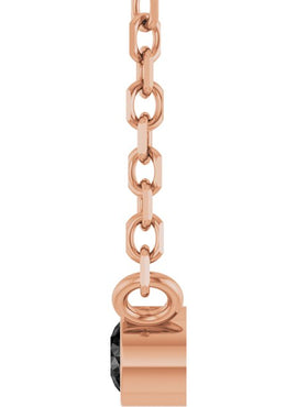 14K Yellow Gold .06 CT Natural Diamond Solitaire 16-18