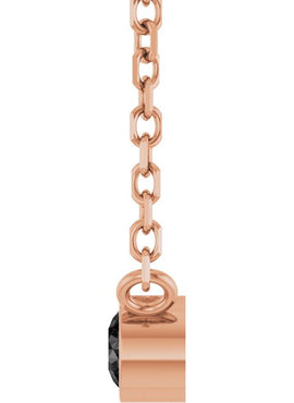 14K Yellow Gold .06 CT Natural Diamond Solitaire 16-18
