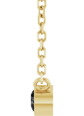 14K Yellow Gold .06 CT Natural Diamond Solitaire 16-18