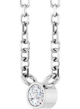 14K Yellow Gold .06 CT Natural Diamond Solitaire 16-18