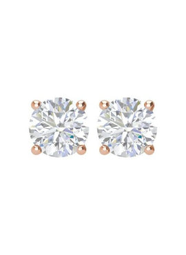 14K White Gold 1/5 CTW Natural White Diamond Earrings