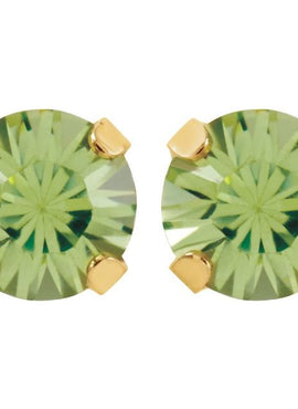 24K Gold-Plated Stainless Steel Imitation Blue Sapphire Inverness® Piercing Earrings