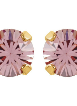 24K Gold-Plated Stainless Steel Imitation Blue Sapphire Inverness® Piercing Earrings