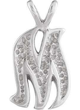 14K Yellow Gold Script Initial O Pendant