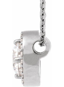 14K White Gold 1/5 CTW Natural Diamond Halo-Style 16