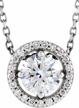 14K White Gold 1/5 CTW Natural Diamond Halo-Style 16