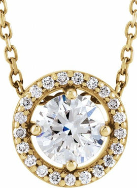 14K White Gold 1/5 CTW Natural Diamond Halo-Style 16