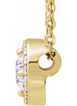14K White Gold 1/5 CTW Natural Diamond Halo-Style 16