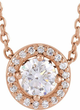 14K White Gold 1/5 CTW Natural Diamond Halo-Style 16