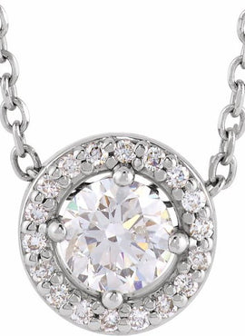 14K White Gold 1/5 CTW Natural Diamond Halo-Style 16